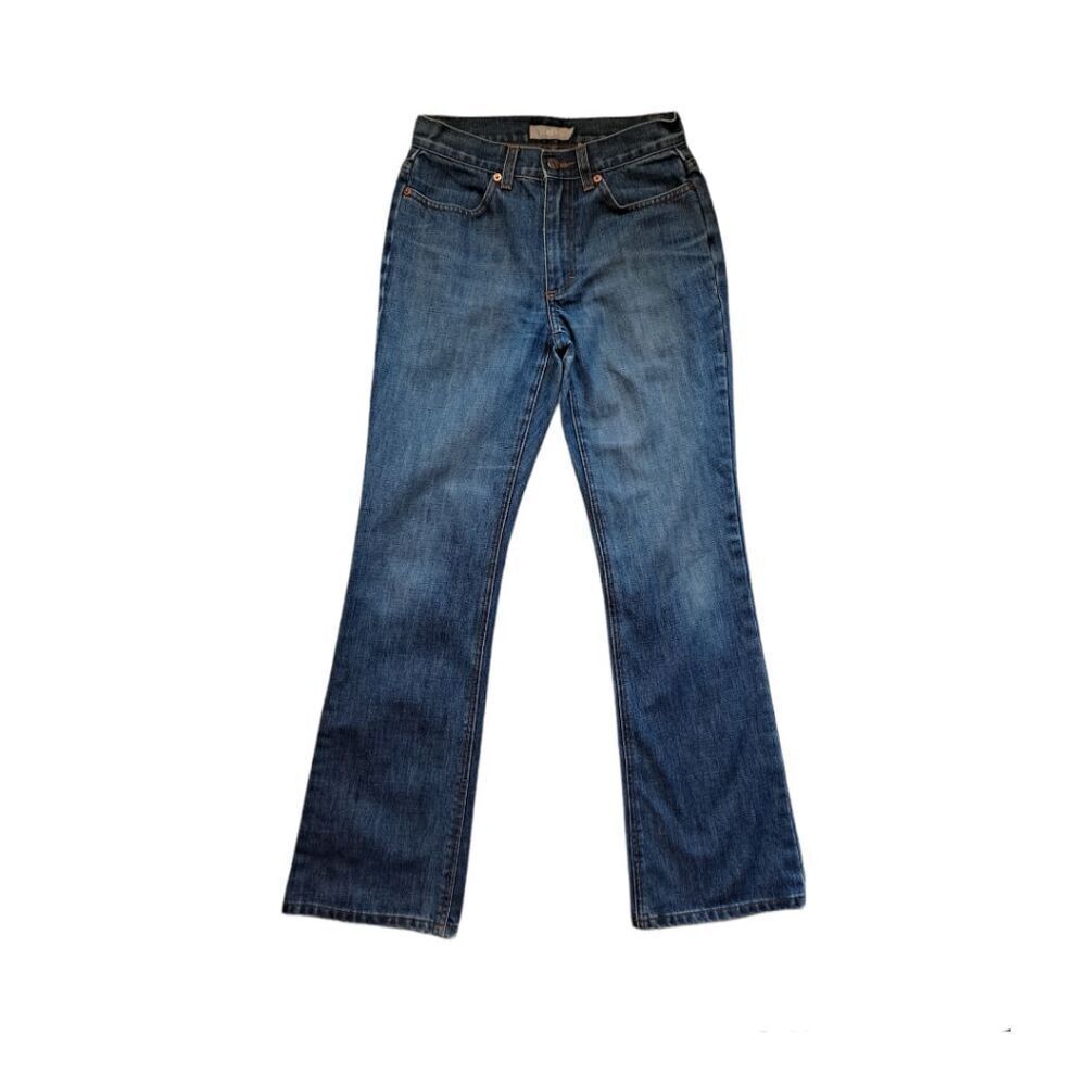 J.Crew Mid-Rise Bootcut Jeans  Medium Wash Faded Denim Blue 2